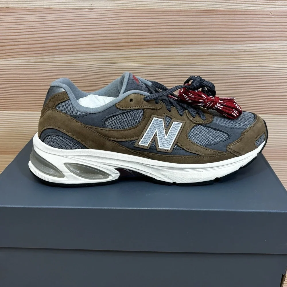 New Balance 2010 Lunar New Year Raw Leather Shadow Grey U201020Q Men's Sz 9.5
